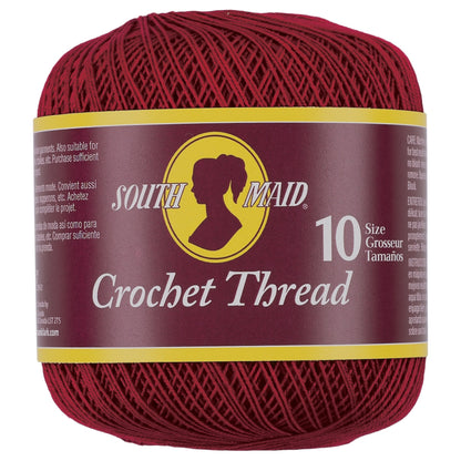 South Maid Crochet Thread, Size 10 - Clearance Items Victory Red