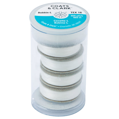 Coats & Clark Prewound Polyester Bobbins White