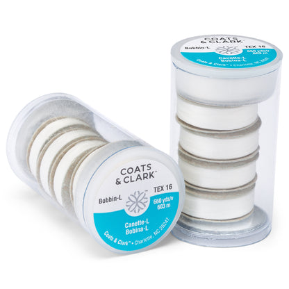 Coats & Clark Prewound Polyester Bobbins White