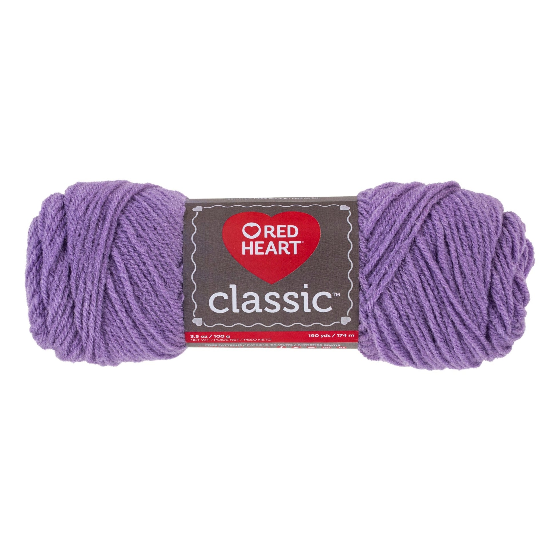 Red Heart Classic Yarn - Clearance shades Lavender