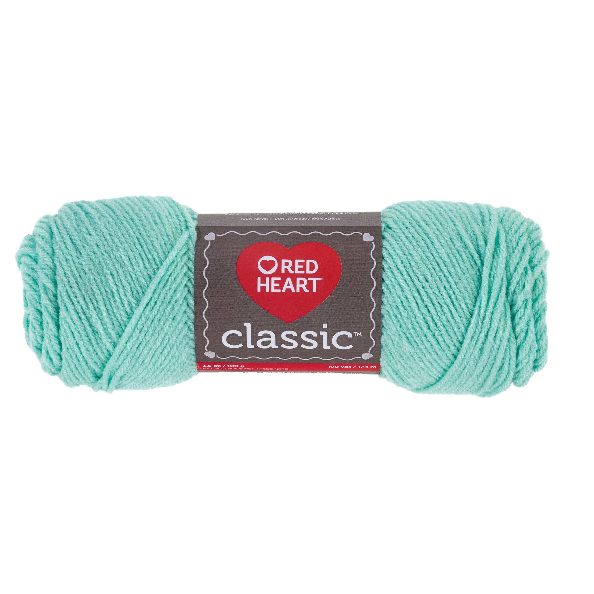 Red Heart Classic Yarn - Clearance shades Mist Green