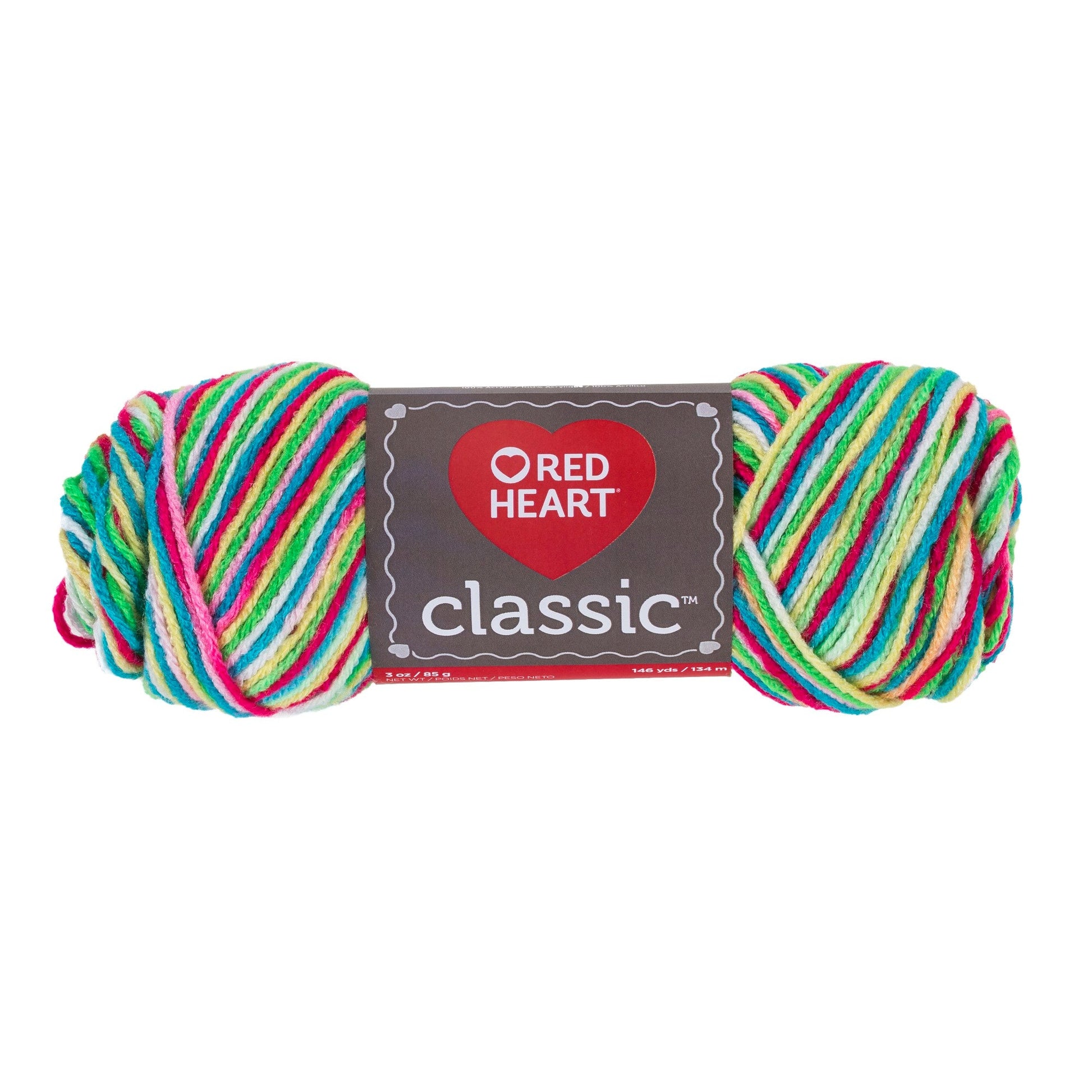 Red Heart Classic Yarn - Clearance shades Rainbow Brights