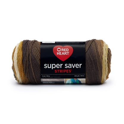 Red Heart Super Saver Yarn Latte Stripe