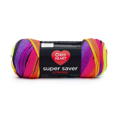 Red Heart Super Saver Yarn Bright Stripe