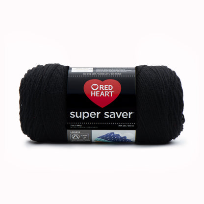 Red Heart Super Saver Yarn Black