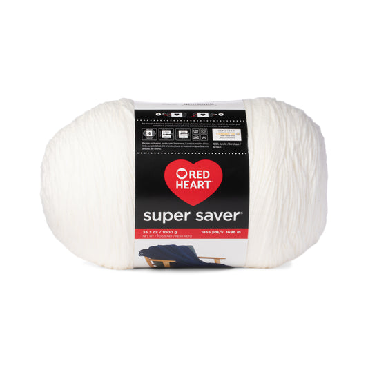 Red Heart Super Saver Yarn, Hot Red 0390, Medium 4, Other