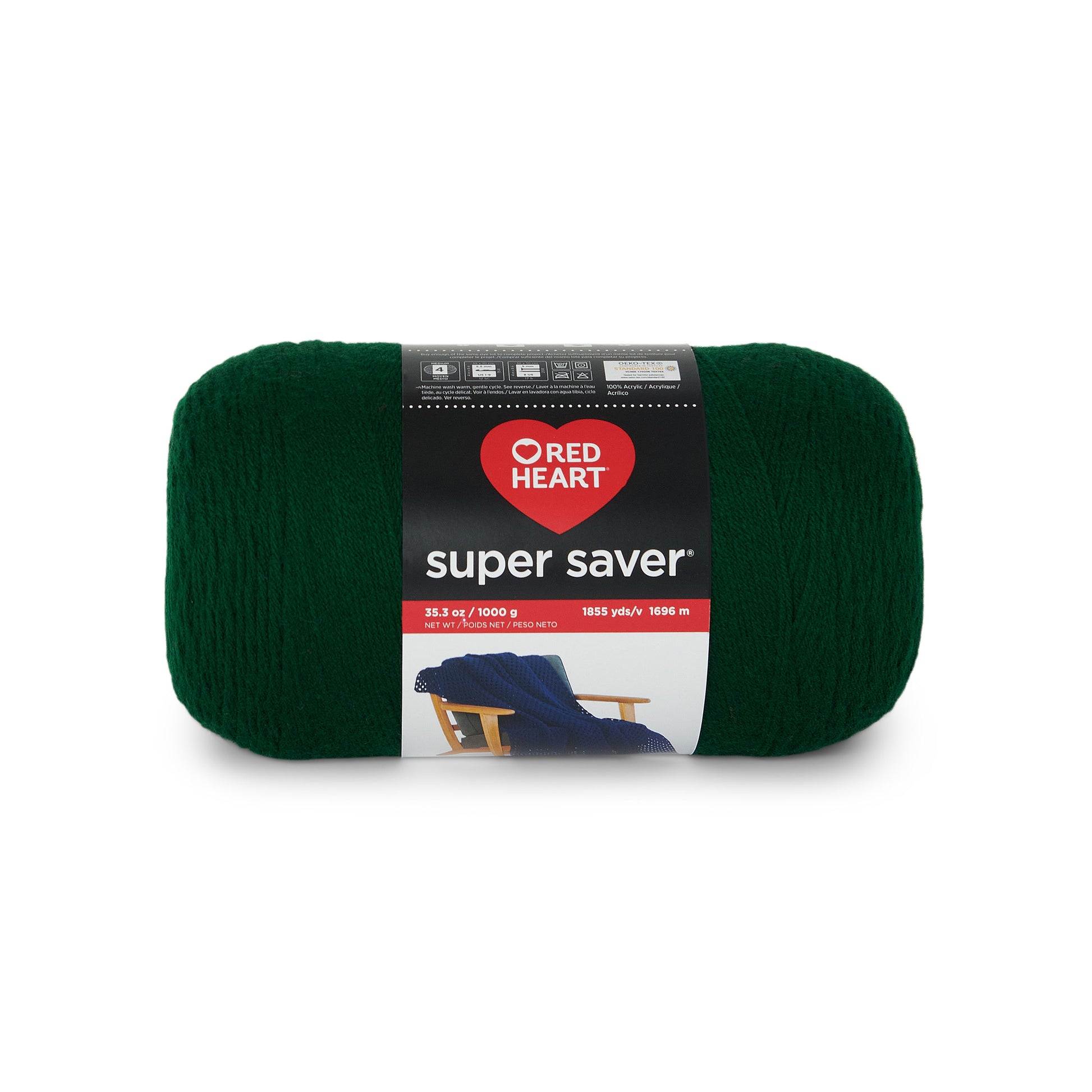 Red Heart Super Saver 1000G (35.3oz) Hunter Green