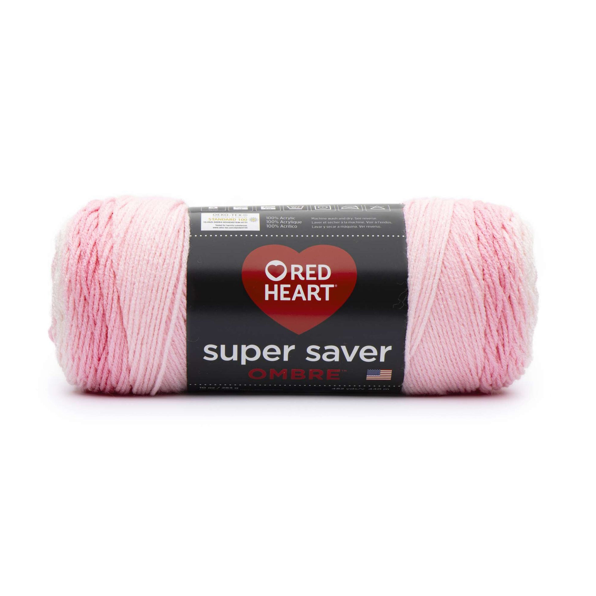Red Heart Super Saver Ombre 4 Medium Acrylic Yarn, Anemone 10oz/283g, 482 Yards (4 Pack), Size: Medium (4)