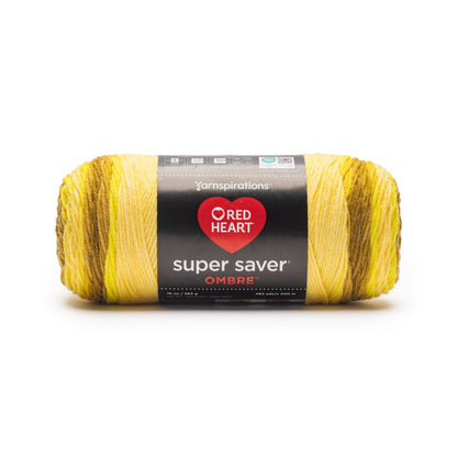 Red Heart Super Saver Ombre Yarn Gold Bar