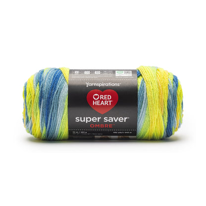 Red Heart Super Saver Ombre Yarn Electric