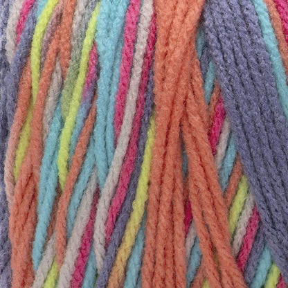 Red Heart Super Saver Color Block Yarn - Discontinued Shades Party Time