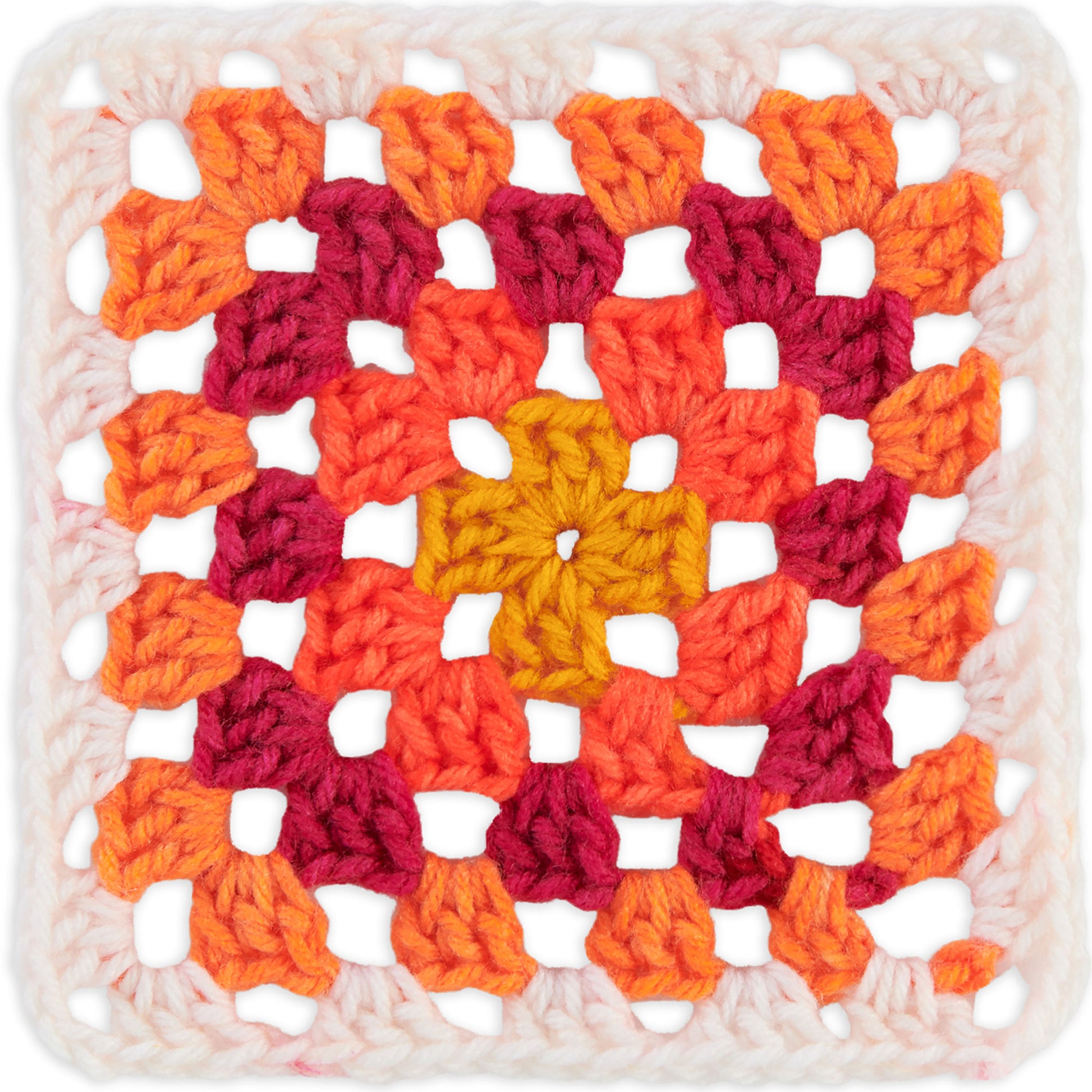 Red Heart All In One Granny Square Yarn (250g/8.8oz) Soft  White - Citrus Twist