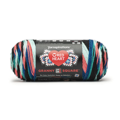 Red Heart All In One Granny Square Yarn (250g/8.8oz) Black - Pop Culture