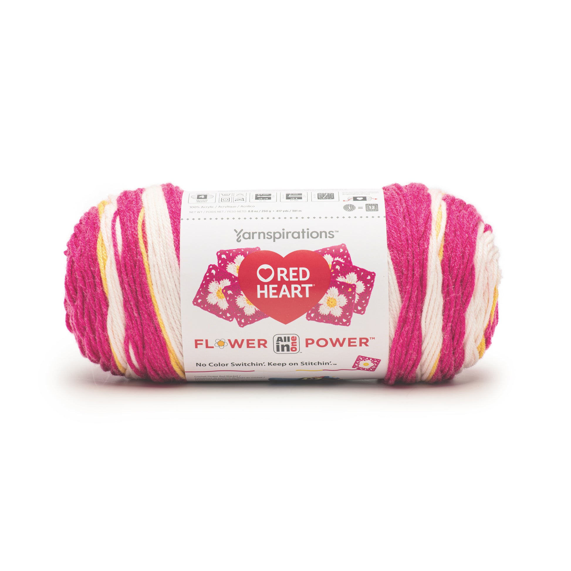 Red Heart All In One Flower Power Yarn (250g/8.8oz) Yarnspirations