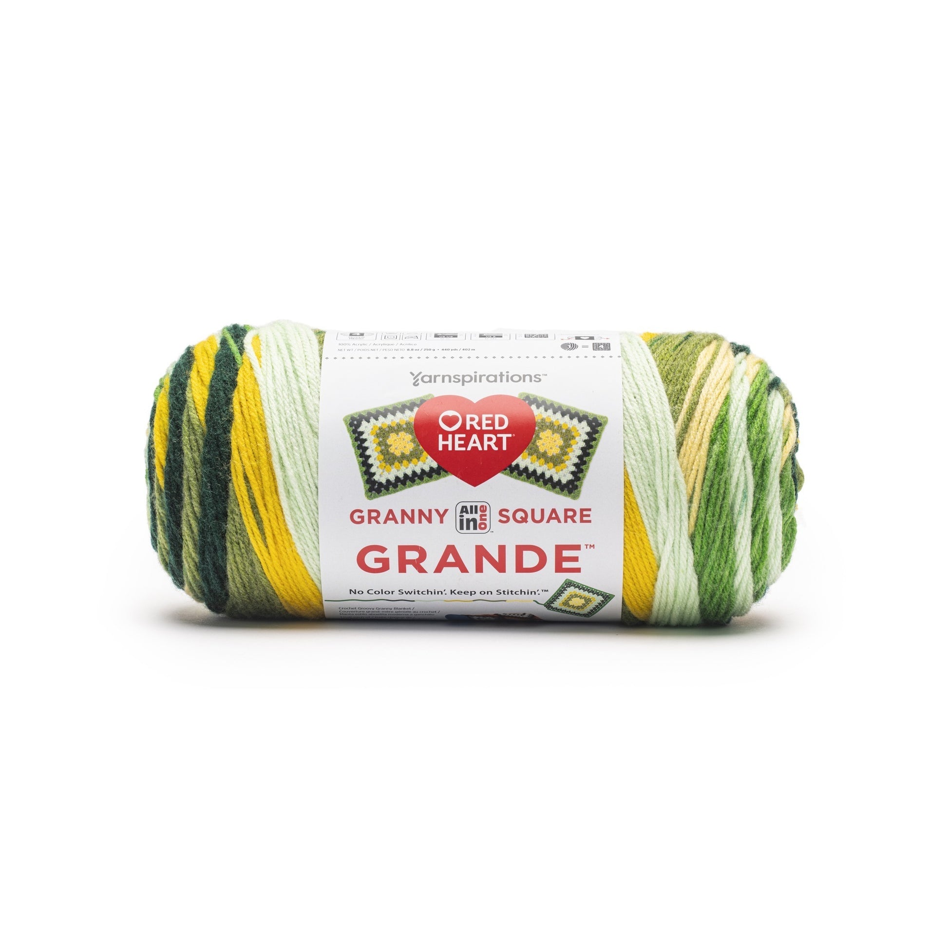 Red Heart All In One Granny Square Grande Yarn (250g/8.8oz)
