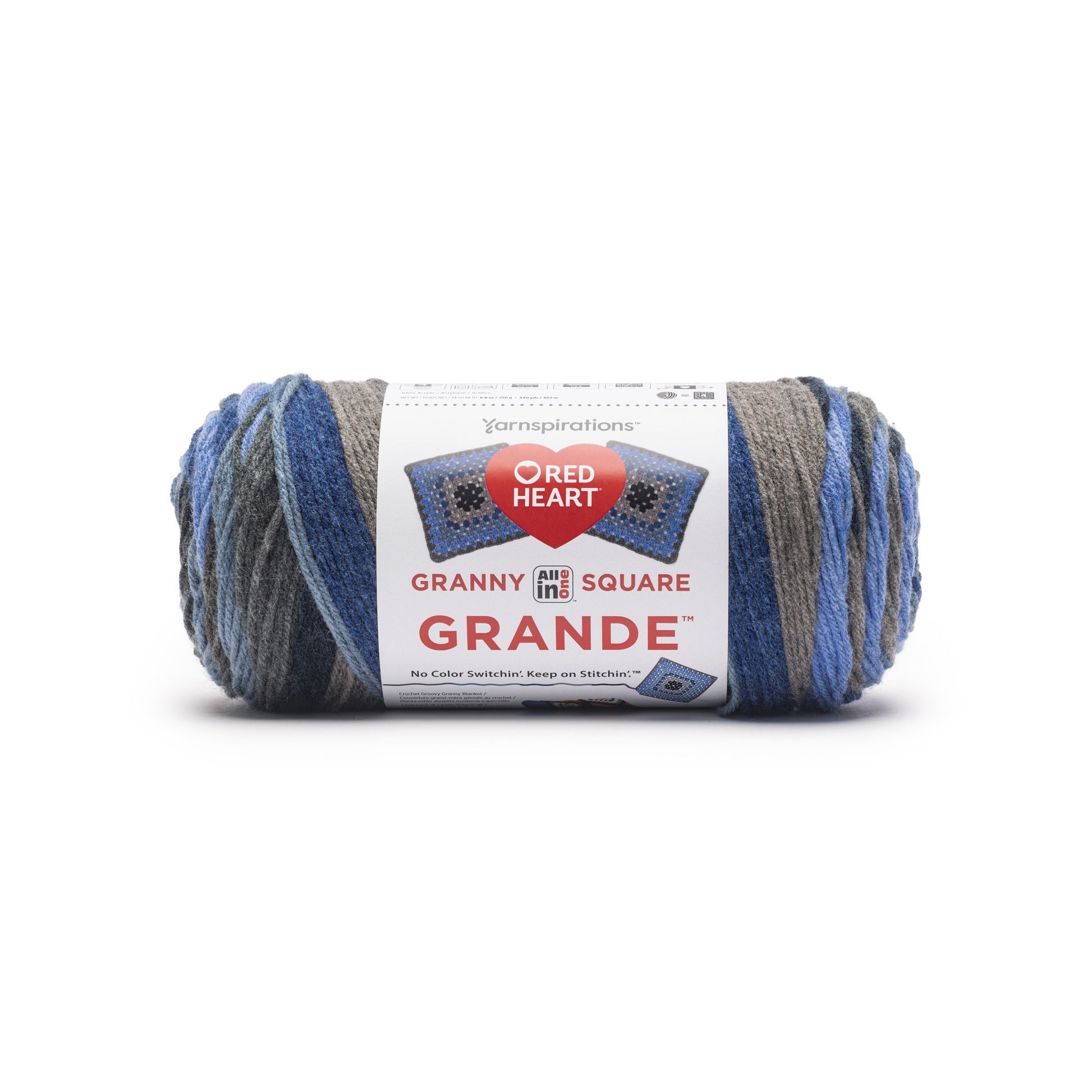 Red Heart All In One Granny Square Grande Yarn (250g/8.8oz)