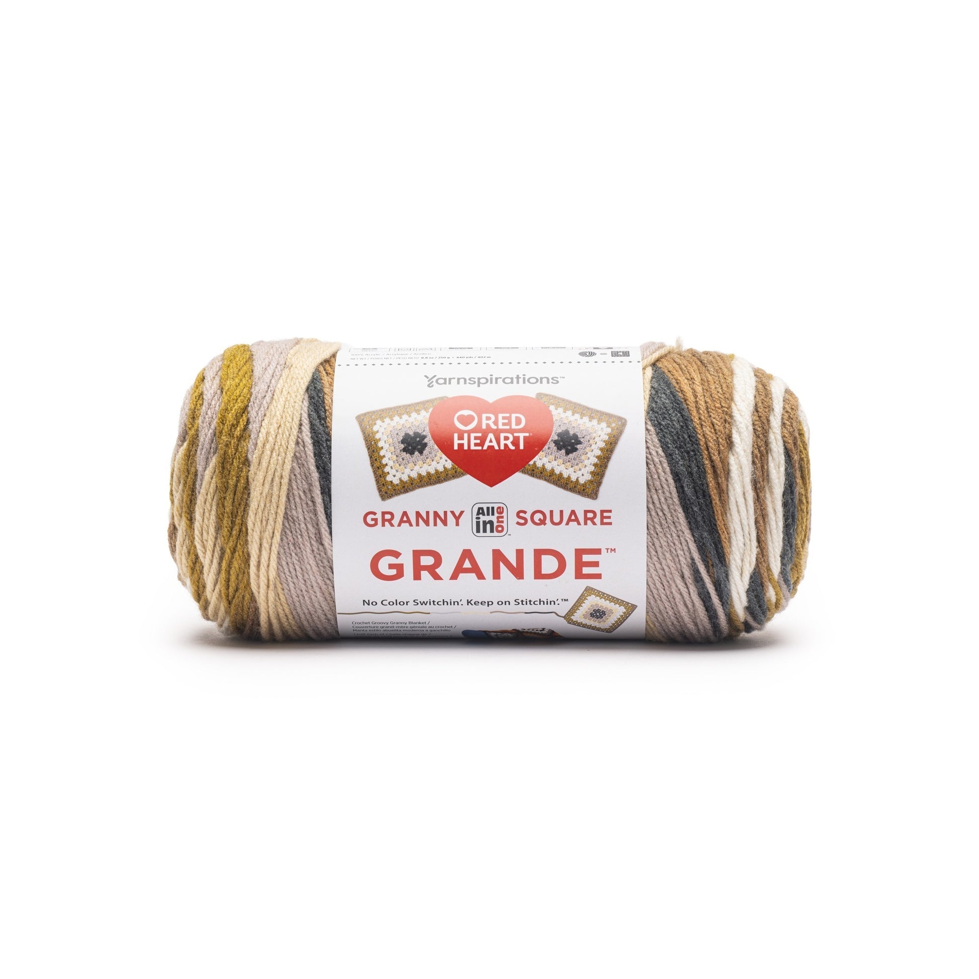 Red Heart All In One Granny Square Grande Yarn (250g/8.8oz)