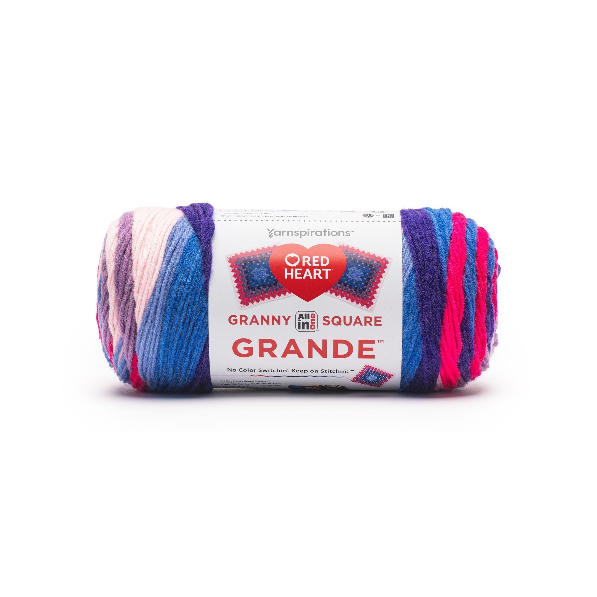 Red Heart All In One Granny Square Grande Yarn (250g/8.8oz)