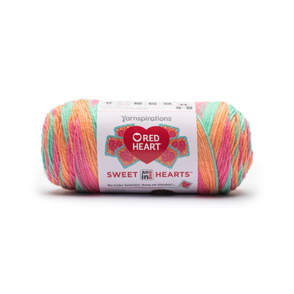 Red Heart All In One Sweet Hearts Yarn (250g/8.8oz) Candy Heart