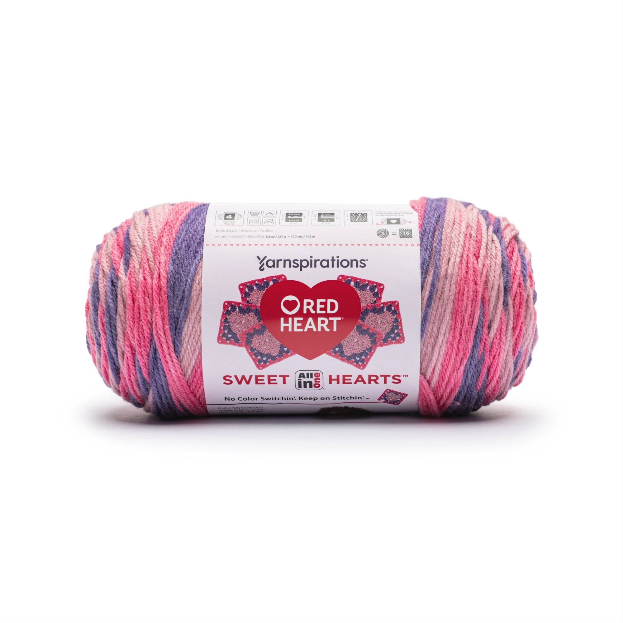 Red Heart All In One Sweet Hearts Yarn (250g/8.8oz) | Yarnspirations