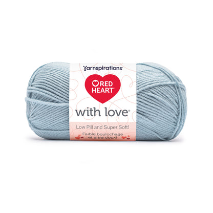 Red Heart With Love Low Pill Yarn (100g/3.5oz) Sky Blue