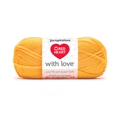 Red Heart With Love Low Pill Yarn (100g/3.5oz) Sunshine