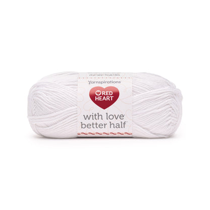 Red Heart With Love Better Half Yarn (100g/3.5oz) Snowdrop