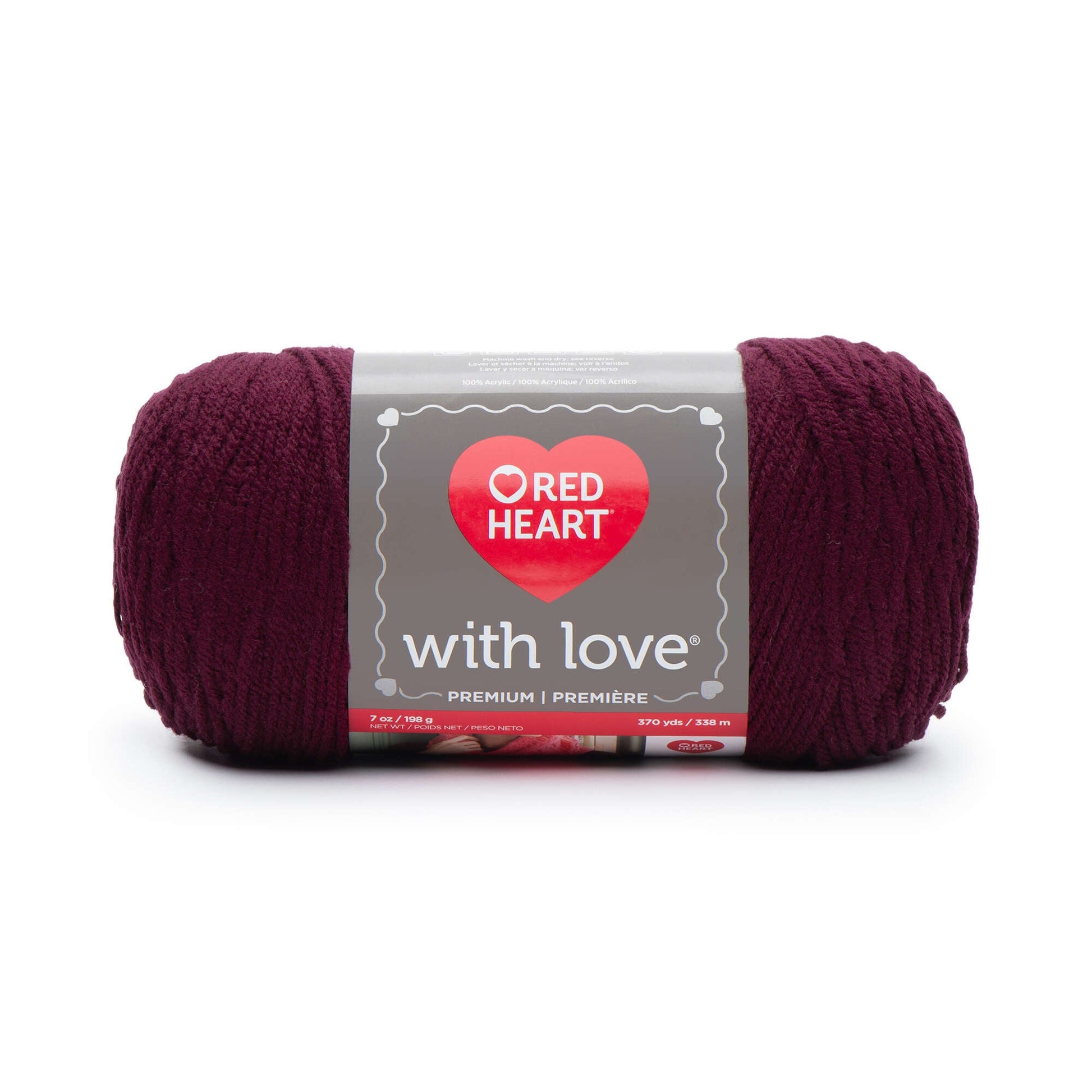 Red Heart With Love Bluebell Yarn - 3 Pack of 198g/7oz - Acrylic