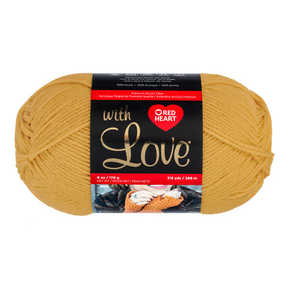 Red Heart With Love Yarn (170g/4.5oz) - Discontinued Shades Cornsilk
