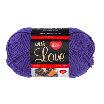 Red Heart With Love Yarn (170g/4.5oz) - Discontinued Shades Violet