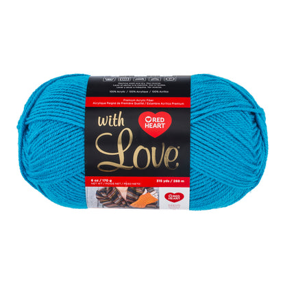 Red Heart With Love Yarn (170g/4.5oz) - Discontinued Shades Blue Hawaii