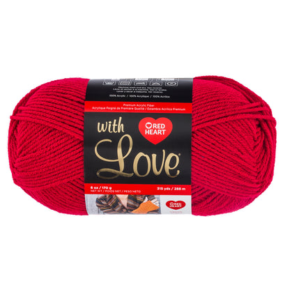 Red Heart With Love Yarn (170g/4.5oz) - Discontinued Shades Holly Berry