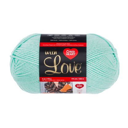 Red Heart With Love Yarn (170g/4.5oz) - Discontinued Shades Minty