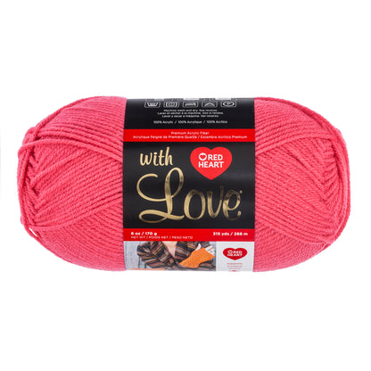 Red Heart With Love Yarn (170g/4.5oz) - Discontinued Shades Papaya