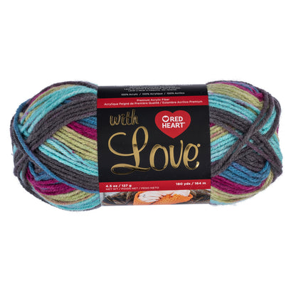 Red Heart With Love Yarn (170g/4.5oz) - Discontinued Shades Leisure Stripe