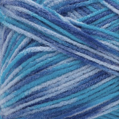 Red Heart Comfort Yarn - Clearance Shades Turquoise/Blue Print