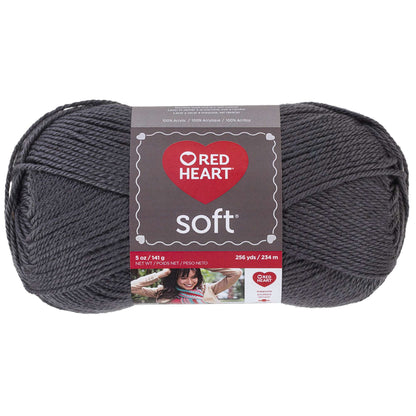 Red Heart Soft Yarn - Discontinued Shades Charcoal