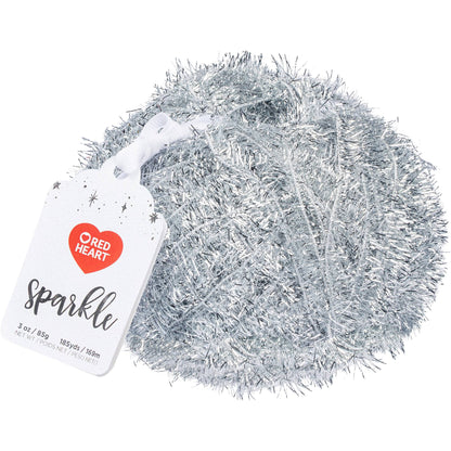 Red Heart Sparkle Yarn - Discontinued shades Silver