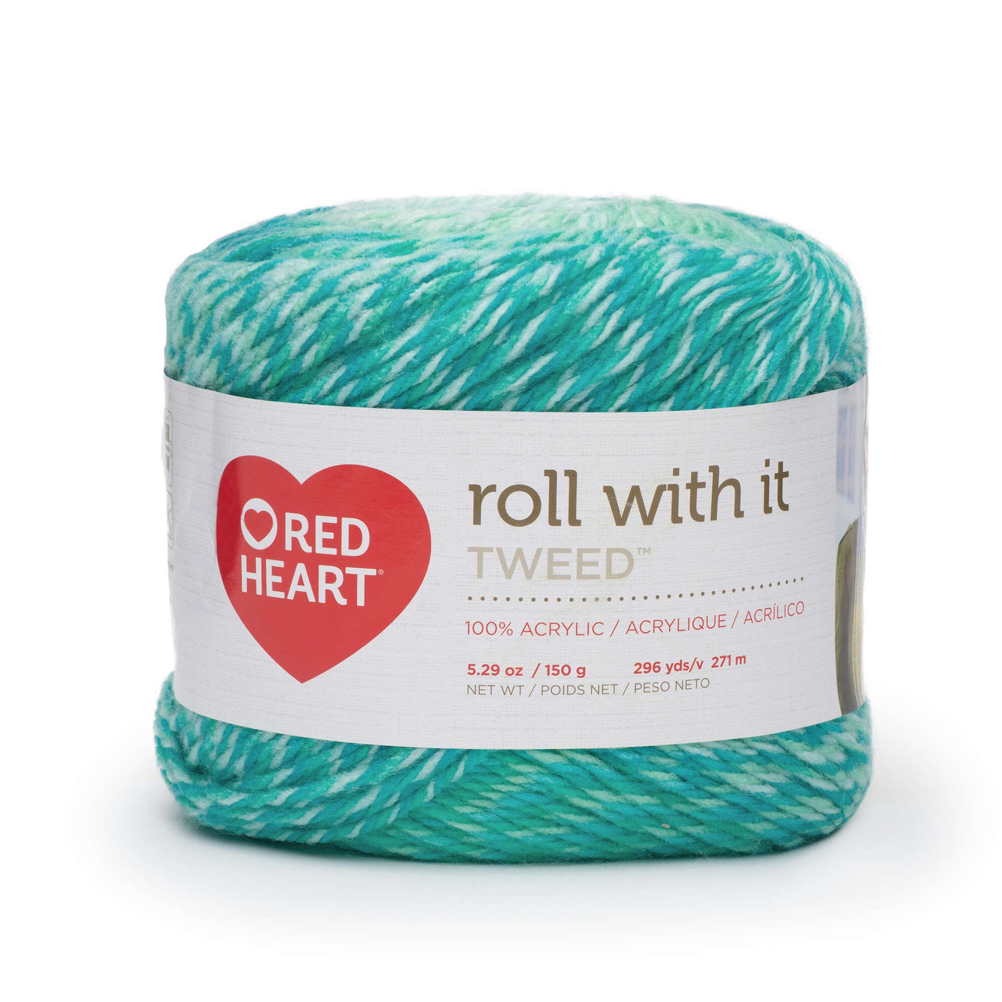 Red Heart Roll With It Tweed Yarn - Discontinued shades