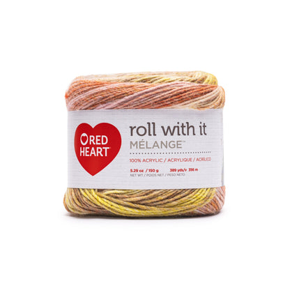 Red Heart Roll With It Melange Yarn Jasper
