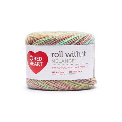 Red Heart Roll With It Melange Yarn Opal