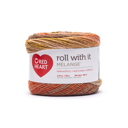 Red Heart Roll With It Melange Yarn Agate