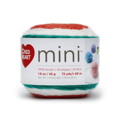 Red Heart Mini Yarn - Clearance shades Holiday Cheer