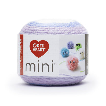 Red Heart Mini Yarn - Clearance shades Periwinkle Peony