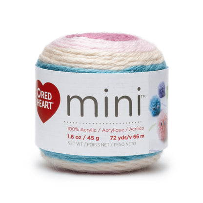 Red Heart Mini Yarn - Clearance shades Rose Bud