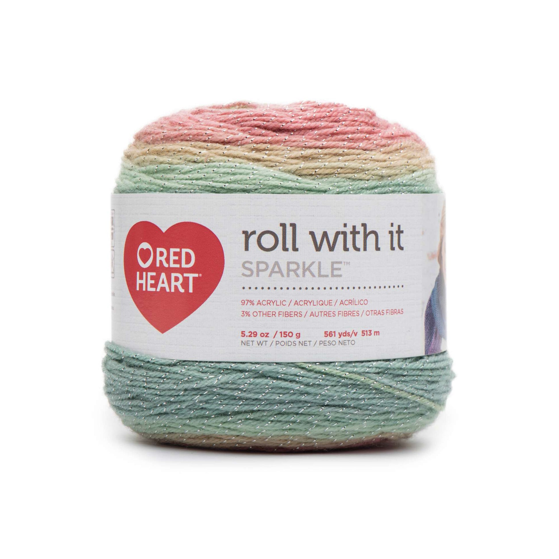 Red Heart Roll With It Tweed 