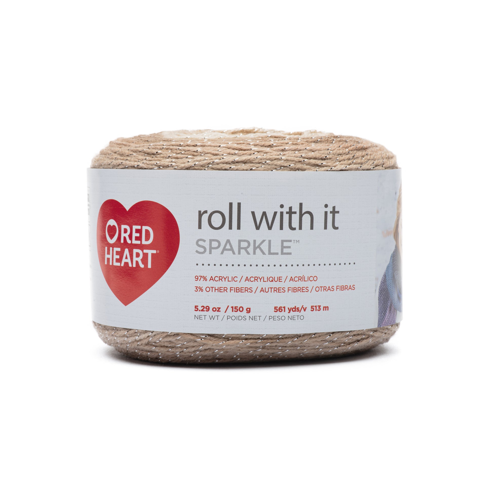 Red Heart Roll With It Sparkle Yarn Red Heart Roll With It Sparkle Yarn
