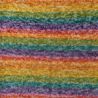 Red Heart Super Saver Bitty Stripes Yarn Rainbow