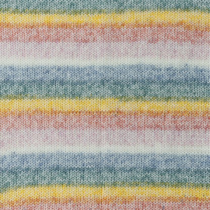 Red Heart Super Saver Bitty Stripes Yarn Rainbow Mist