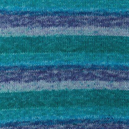 Red Heart Super Saver Bitty Stripes Yarn Mermaid